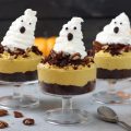 Ghostly Pumpkin Spice Mousse Cups