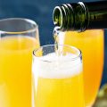 Easy Caramel Apple Cider Mimosas