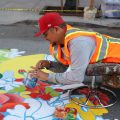 ‘Slow Streets, Fast Friends’ mural comes to 20th St. in the Mission